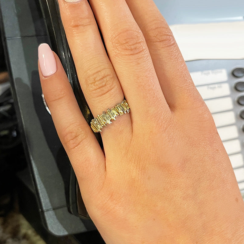 Estate 18K Yellow Gold Designer Hand Made Ring