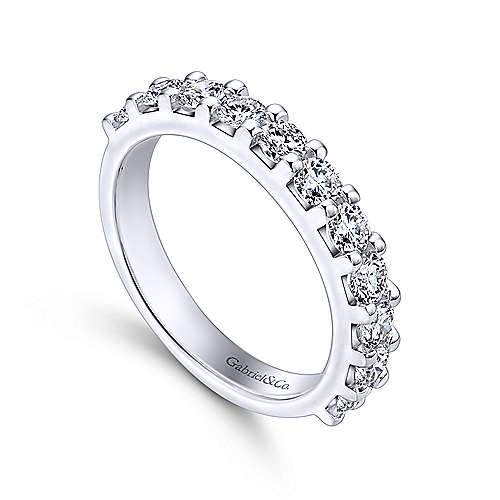 Overnight 14K White Gold Single Row Prong Engagement Ring, Barthau  Jewellers