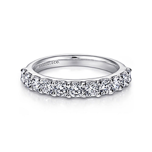 11 diamond platinum or white gold diamond ring by Gabriel and Co.
