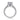 Gabriel & Co. 14K White Gold Round Diamond Engagement Ring birds-eye view