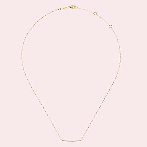 Gabriel & Co. 14k Yellow Gold Diamond Bar Necklace