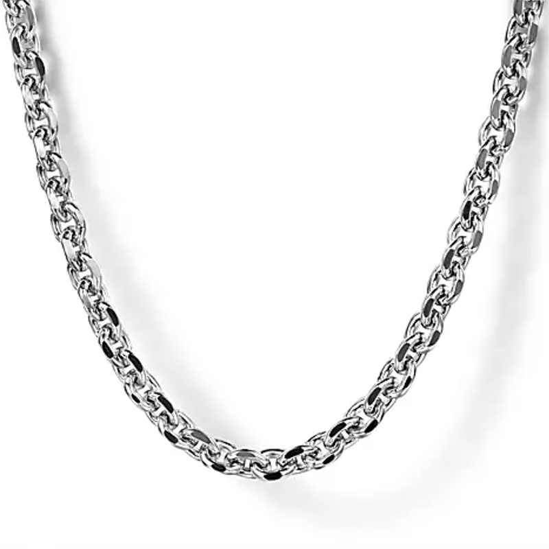 Gabriel & Co. Men's Sterling Silver Chain Link Necklace