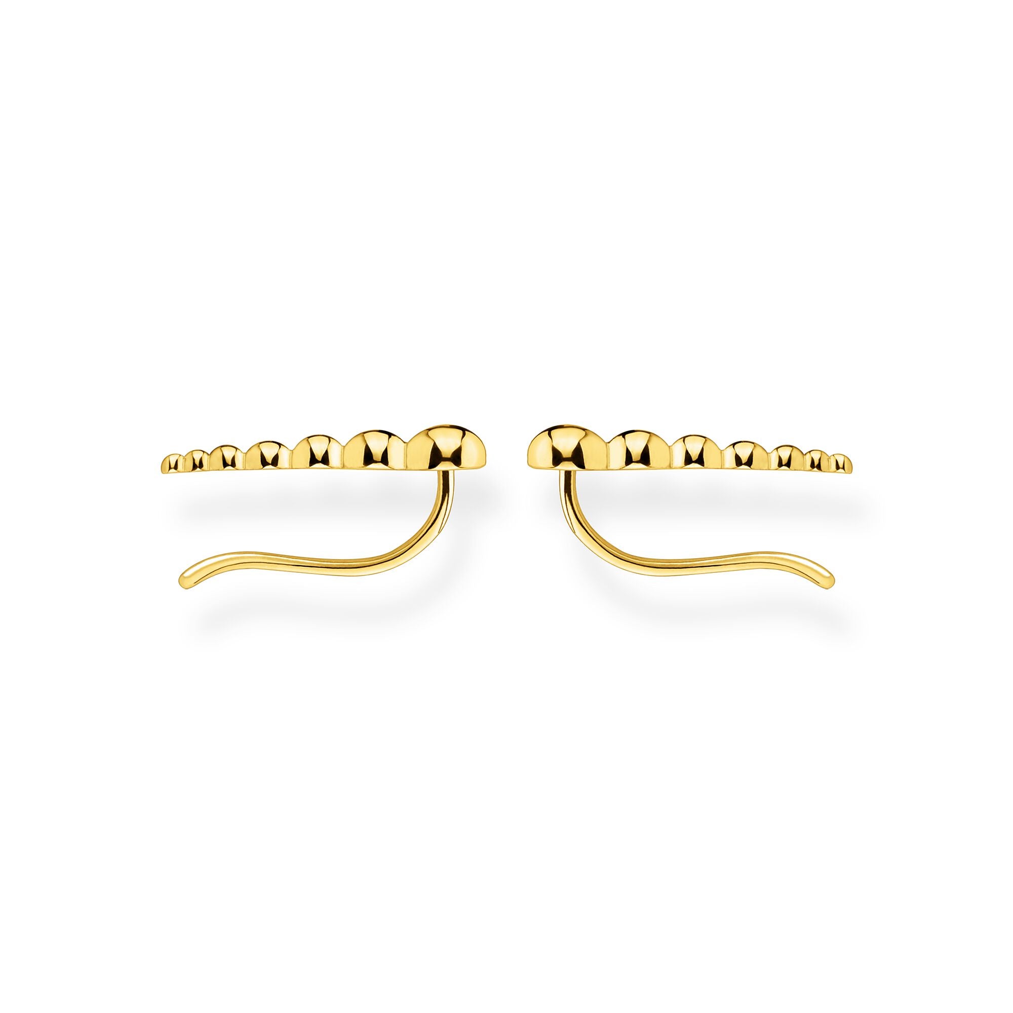 Thomas Sabo, Sterling Silver, Yellow Gold Plated, Dots, Curve, Earring Climbers, Ottawa
