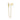 Thomas Sabo 18k yellow gold plated sterling silver baguette cz and chain dangle single earring