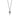 Blackened Sterling Silver and Diamond Cross Pendant Necklace