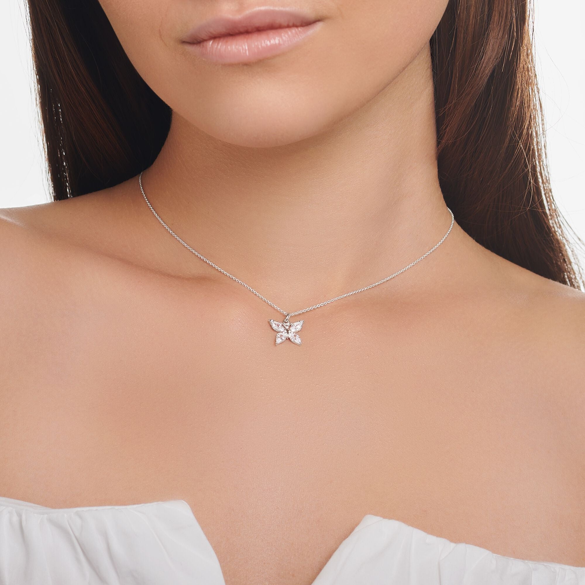 Thomas Sabo Butterfly Stone Necklace
