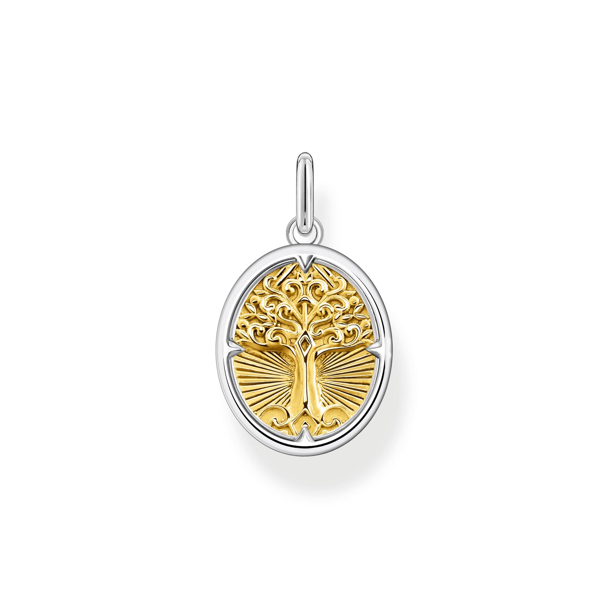 Thomas Sabo Oval Tree Pendant in Sterling Silver