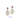 Petit Bijoux 925 Genuine Pink Tourmaline Wafer Earrings