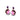 Petit Bijoux 18k Yellow Gold Plate Sterling Silver Gum Drop Pink Tourmaline and Amethyst Earrings