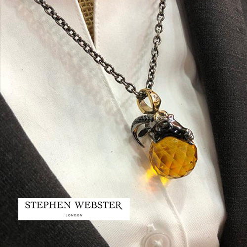 Stephen Webster Sterling Silver Astro Ball Capricorn Pendant Necklace