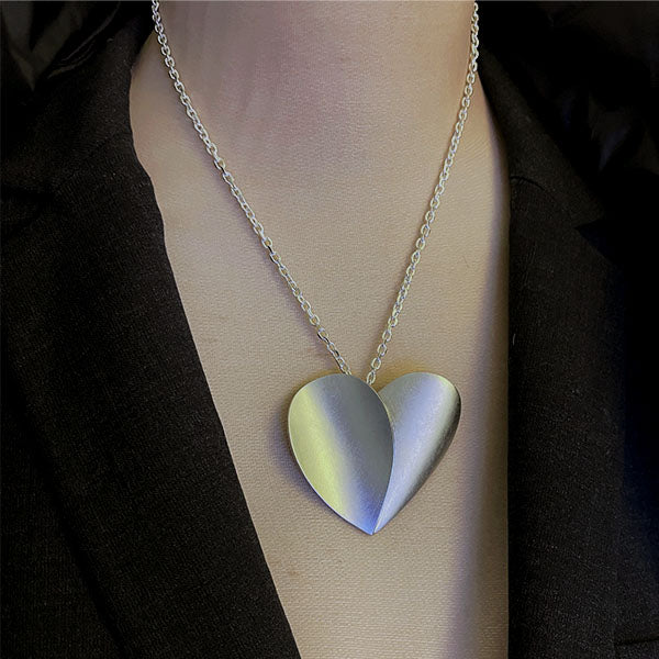 Sterling Silver Designer Heart Shape Pendant