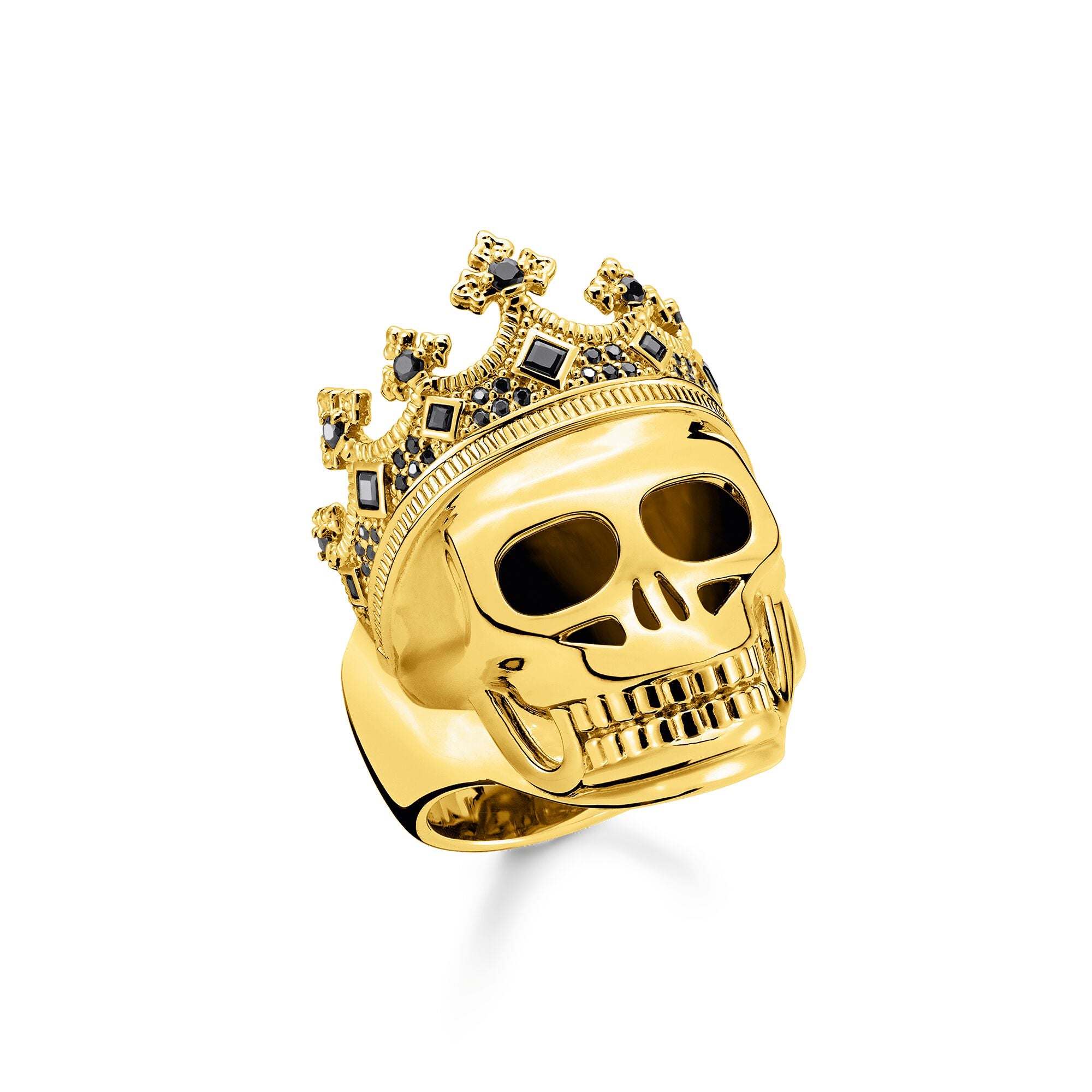 Thomas Sabo 18k Gold Plated Skull King Ring