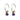 Petit Bijoux 18k Gold Plate Sterling Silver Hoop Earrings with Gemstone Beadwork