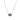 Bijoux Love 14K Oval Cut Sapphire Pendant
