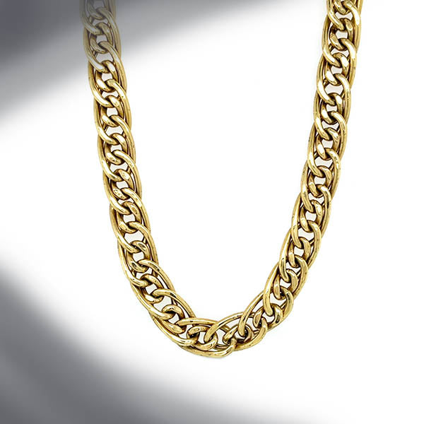 Estate 14K Yellow Gold 16" Link Chain Necklace