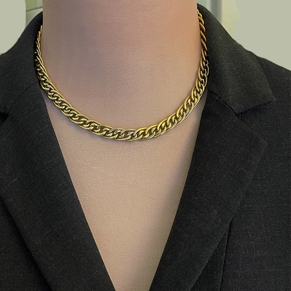 Estate 14K Yellow Gold 16" Link Chain Necklace
