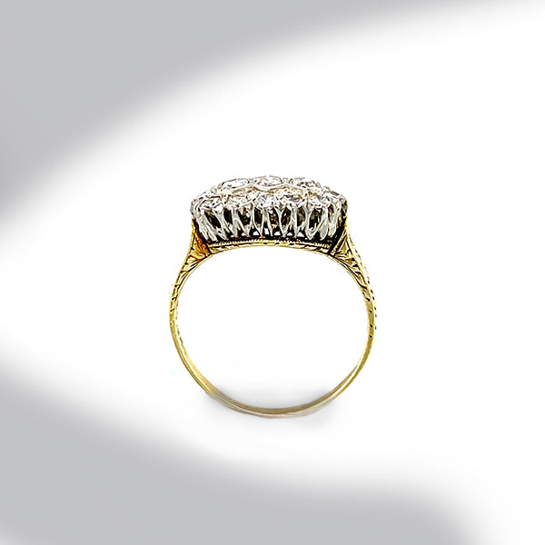 Estate 18K Yellow Gold Vintage Diamond Ring