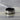 9mm black ceramic and 10 karat white gold ring with infinity design inlay by madani