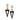 Marcello Pane 18k Rose Gold Plate Sterling Silver Italian Rubber Geometric Earrings