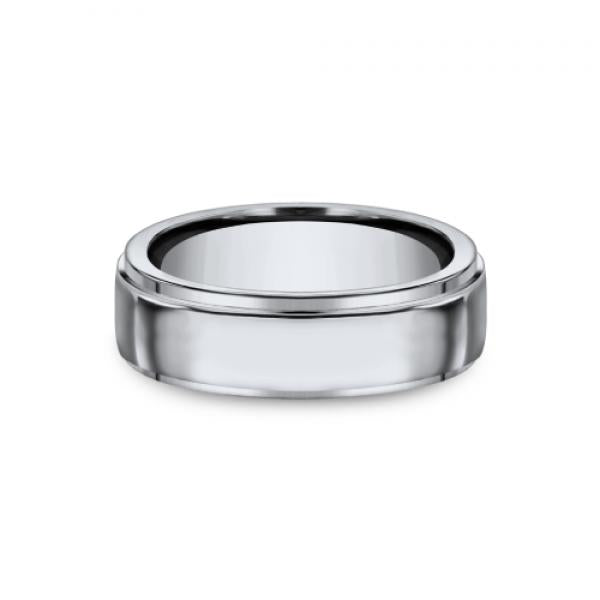 7mm high polish titanium ring