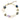 Petit Bijoux 18k Yellow Gold Plate Sterling Silver Double Strand Rose Quartz, Amethyst, Labradorite & Iolite Hydro Bracelet