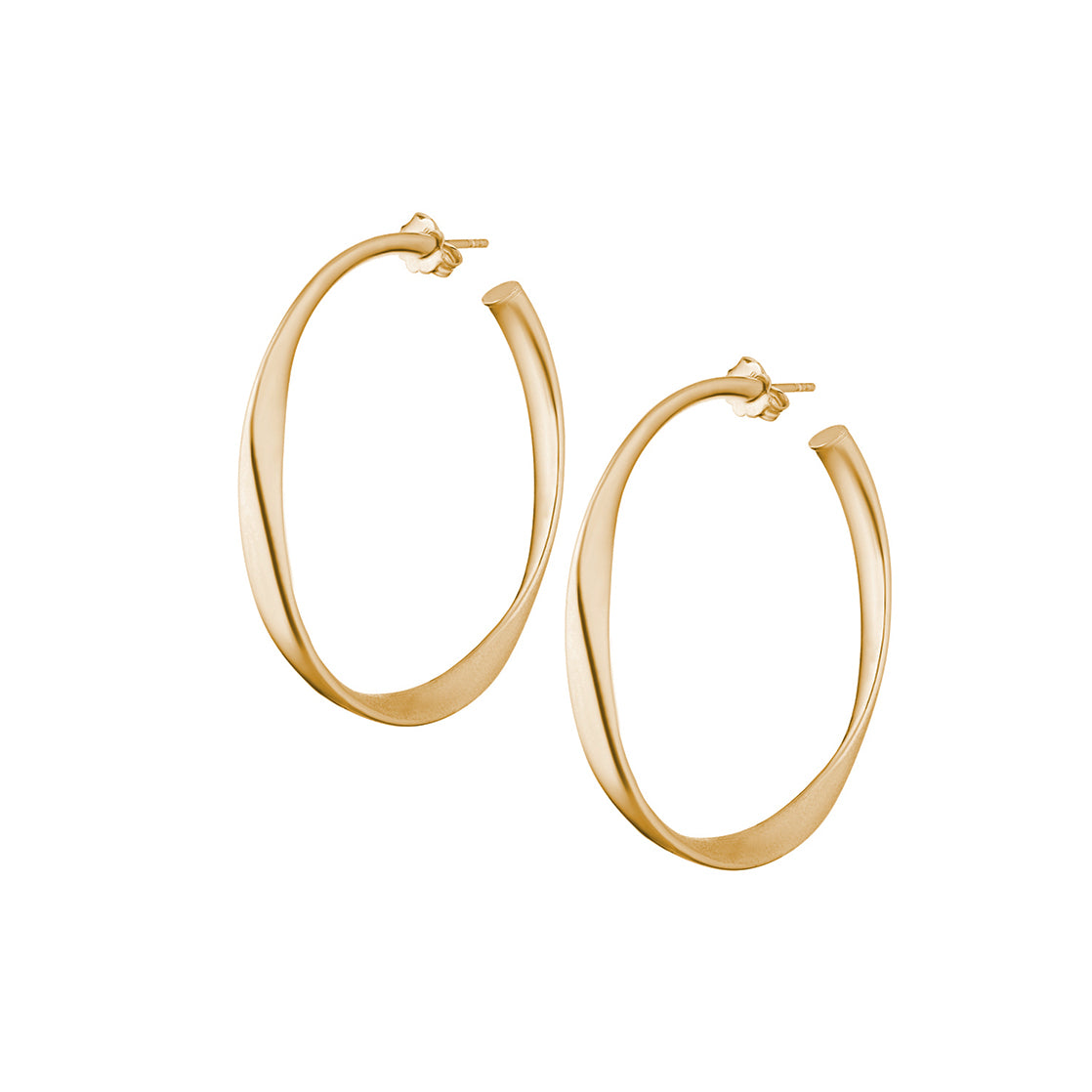 Marcello Pane 18K Yellow Gold Vermeil Hoop Earrings