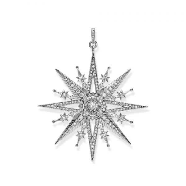 Thomas Sabo Royalty Star Pendant in Sterling Silver