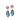 Petit Bijoux 925 Genuine Mauve Amethyst And Iolite Drop Earrings