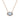 14k Rose Gold Oval Aquamarine and Diamond Necklace by Gabriel & Co