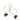 Petit Bijoux 18k Rose Gold Plate Sterling Silver Smokey Quartz Drop Earrings